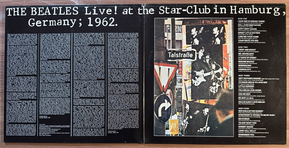 The Beatles ‎– Live! At The Star-Club In Hamburg, Germany; 1962 2LP (Германия 1977г.)