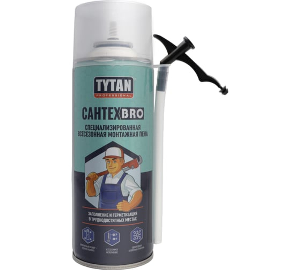 Tytan Professional САНТЕХBRO пена монтажная всесезонная 500 мл