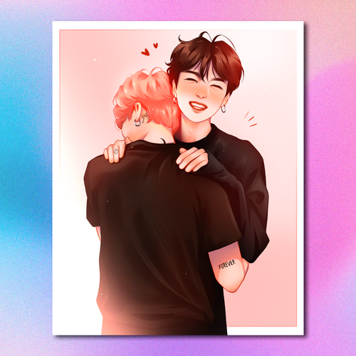 Арт принт / art.lior / BTS / Чигуки #2