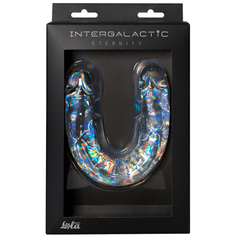Двусторонний дилдо Intergalactic Eternity, прозрачный