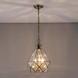 Citilux Витра-1 CL442130 Люстра подвесная витражная Бронза