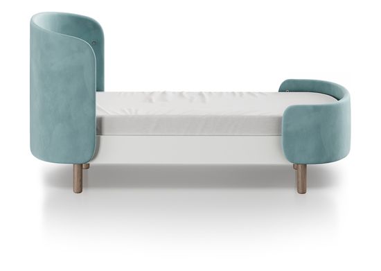 Кровать KIDI Soft для детей от 2 до 4 лет (бирюзовый)