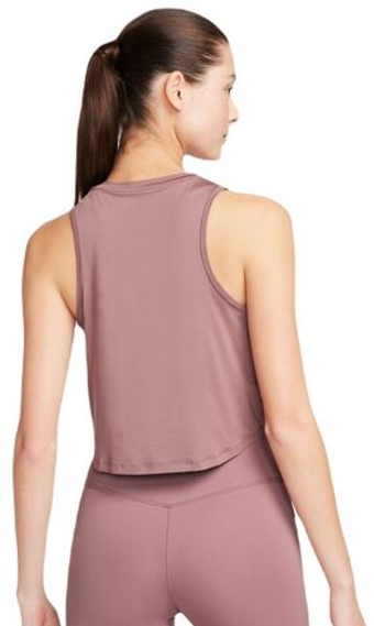 Женский топ теннисный Nike One Classic Dri-Fit Cropped Tank Top - Розовый