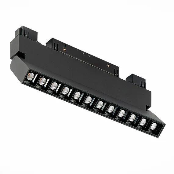 ST364.436.12 Магнитный трековый светильник Черный LED 1*12W 3000K 1 009Lm Ra>90 36° IP20 L219xW22xH1 СКАЙЛАЙН 48V