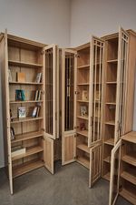 Бруно Шкаф угловой для книг ЛЕВЫЙ (350)