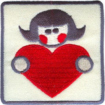 Нашивка Сердечная девушка