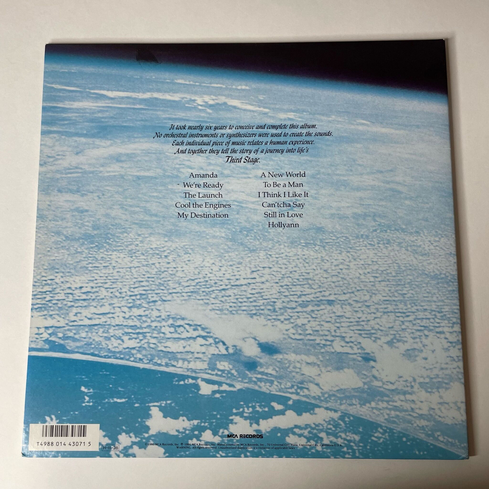 Винтажная виниловая пластинка LP Boston Third Stage (USA 1986) A New World