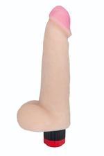 Телесный вибромассажёр HUMAN COPY 8,8 - 21,5 см. (Цвет: телесный)