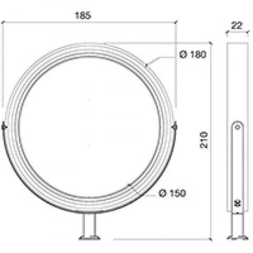 Зеркало парикмахерское NABUCCO LED
