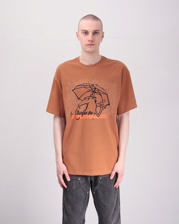 Футболка Umbrella Коричневая - фото 1