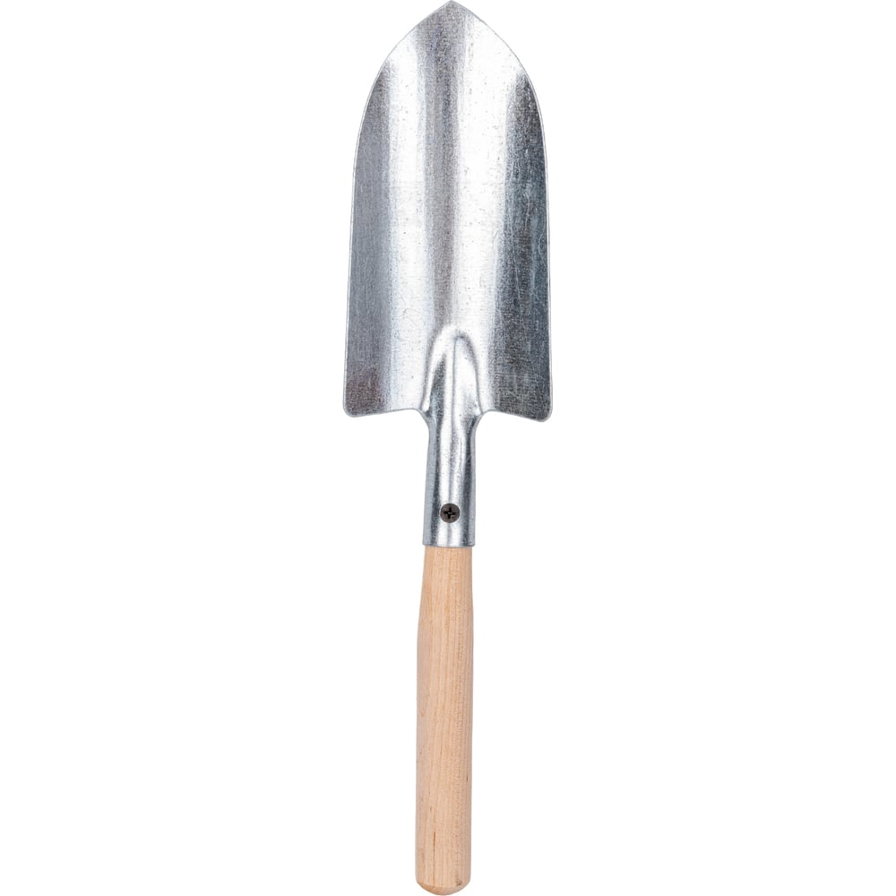 Посадочный совок Gigant большой, оцинкованный, с деревянной ручкой GAV-25