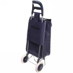 Тележка хозяйственная с сумкой (92*30*33см, колеса 16см,грузоподъемность до 30 кг.) синяя BF-101