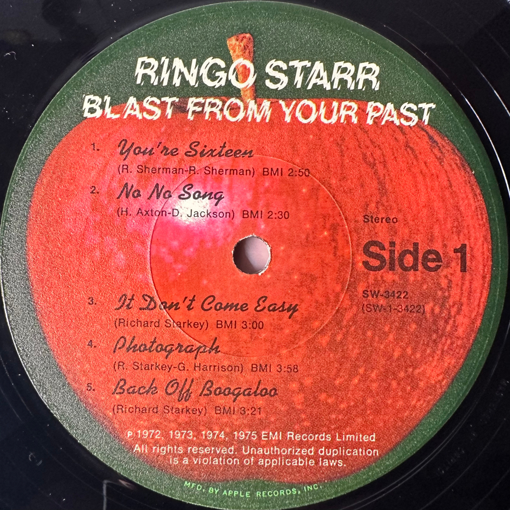 Ringo Starr ‎– Blast From Your Past (США 1975г.)
