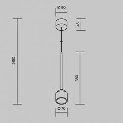 Подвесной светильник Maytoni Apex O491PL-L8W3K