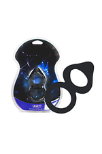 Двойное эрекционное кольцо на пенис Levett Victor (Цвет: черный)