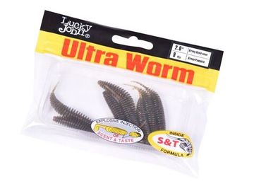 Слаги съедобные LJ Pro Series TRICK ULTRAWORM 1,4in (3,5 см), цв. S63, 12 шт.