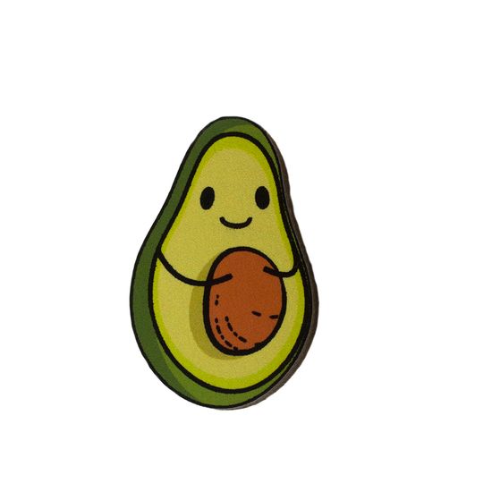 Деревянный значок. Авокадо
