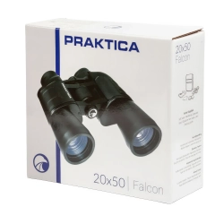 Бинокль Praktica Falcon 20x50 Black - вид на упаковку с передней стороны