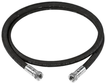 Шланг для раздачи масла 1/2", давление 150 бар, 4 метра, F1/2" / M1/2", ECODORA (Италия)