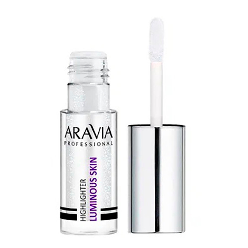Жидкий бесцветный хайлайтер с шиммером для лица и тела #01 Aravia Professional Highlighter Luminous Skin 5мл