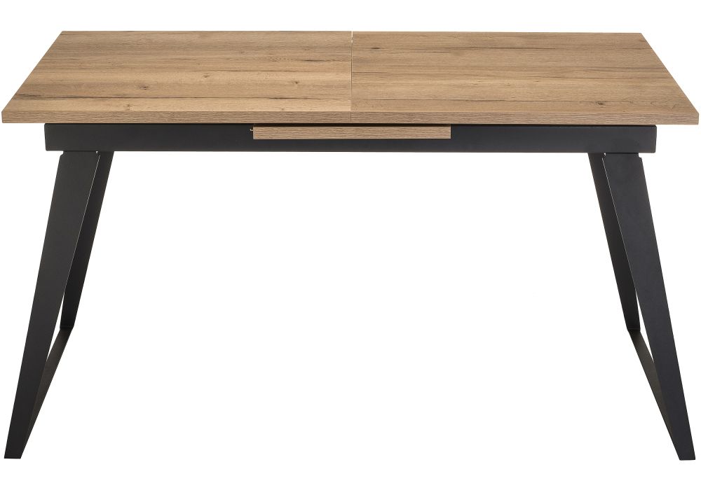 Стол Кхал 140(180)х80х78 галифакс графит / натуральный