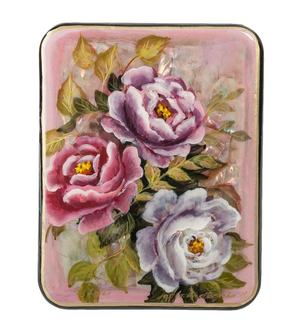 ШК-55/ 60 Шкатулка «Цветы» авт. Белова М.