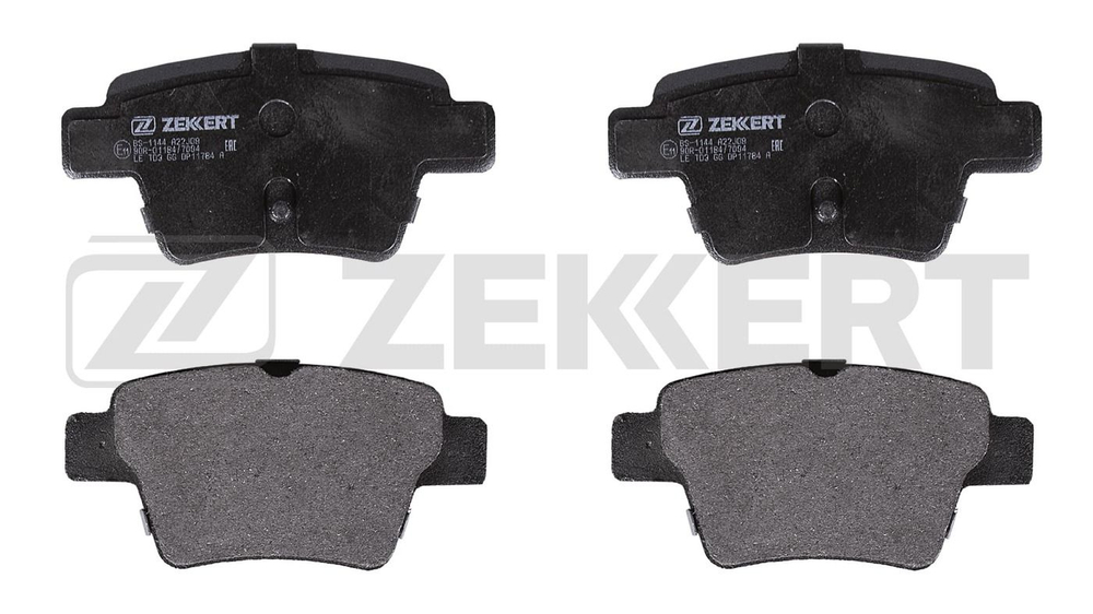 ZEKKERT BS1144 Колодки задние для Citroen C4 04-, Peugeot 207 CC 07-, 207 SW 07-, 207/207+ 06-, 307 00-, BYD G6 11-, Geely Emgrand