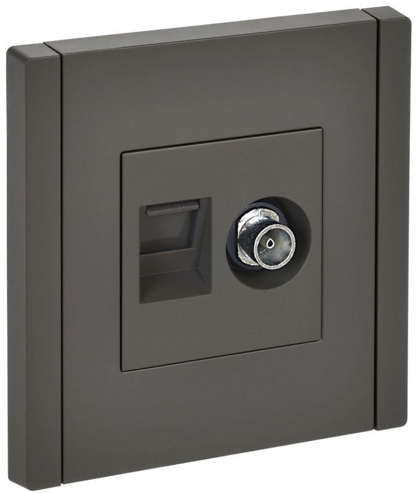 Розетка 2-м TV+RJ45 кат.5E FORTE&PIANO FP336 сер. IEK FP-AK20-1-K03 Розетка 2-м TV+RJ45 кат.5E FORTE&PIANO FP336 сер. IEK FP-AK20-1-K03