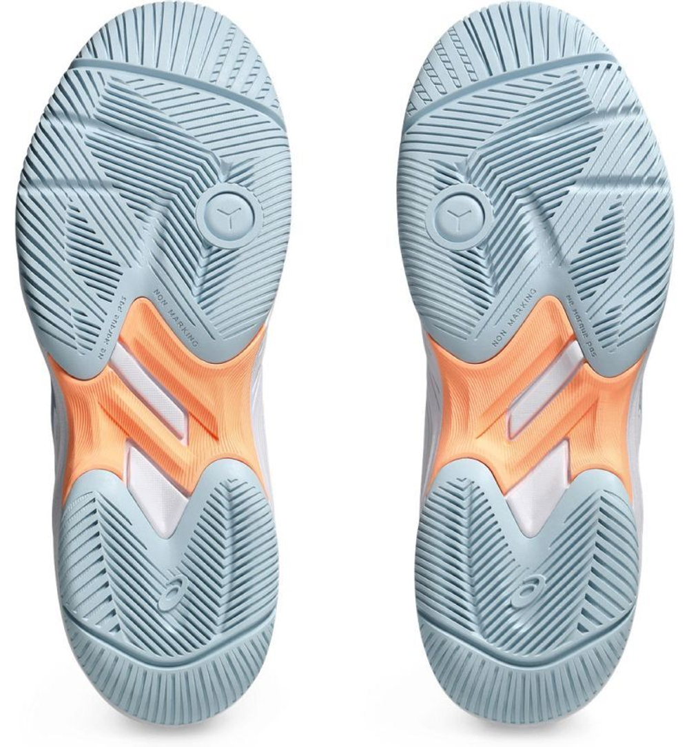 Женские кроссовки для бадминтона/сквоша Asics Gel-Court Hunter 3 - white/grey blue