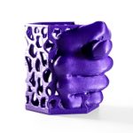 Подставка-шутка для карандашей Фига, Дуля, Кукиш, фиолетовая