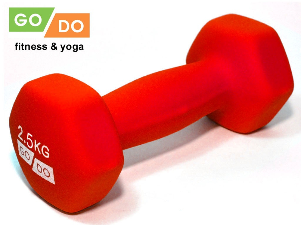 Гантель матовая в неопреновой оболочке GO DO