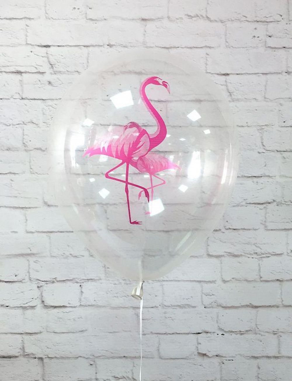 Шар (12"/30 см) Фламинго, Ассорти Пастель-Кристал, 2 ст. 25 шт.