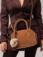 Замшевая сумка DBR 31348 светло-коричневый
