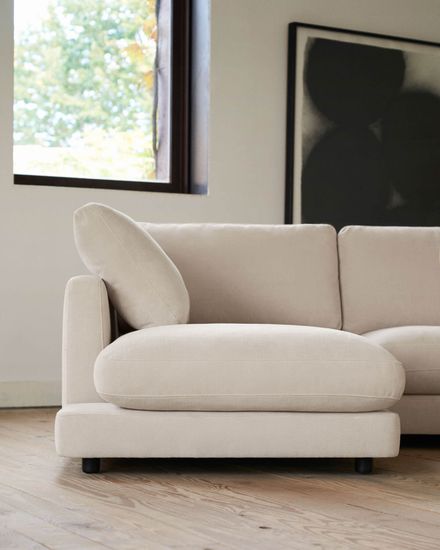 Gala 4-местный диван с левым шезлонгом бежевый 300 см