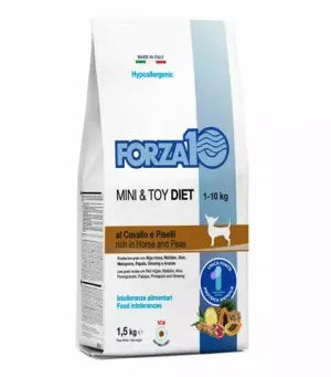 Forza 10 Корм для собак мини пород гипоаллергенный Mini Diet Cavallo con Piselli с кониной и горохом