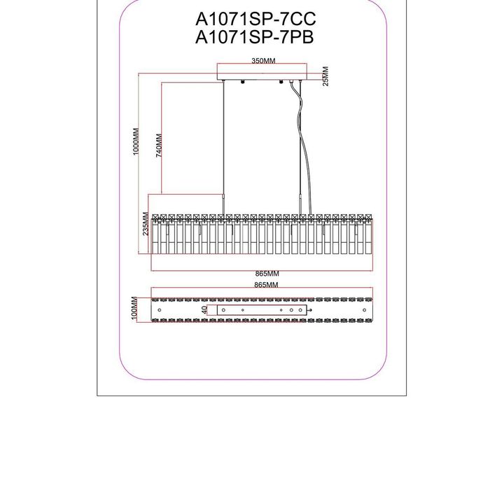 Подвесной светильник Arte Lamp Mayotte A1071SP-7CC
