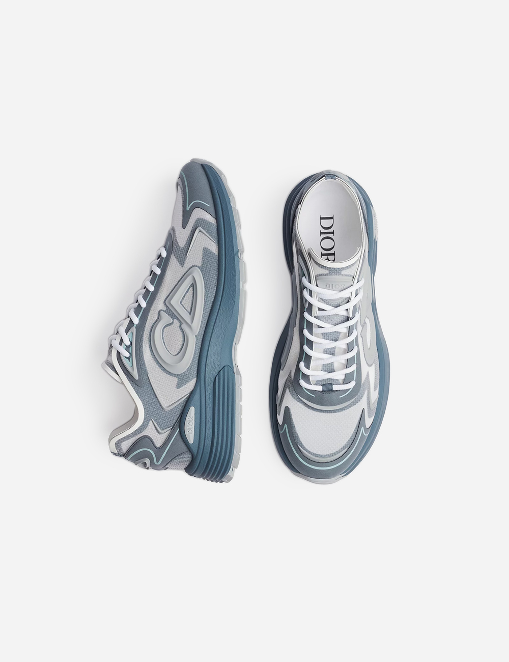 Кроссовки Dior B30 Countdown Tech Sneaker "Blue and White"