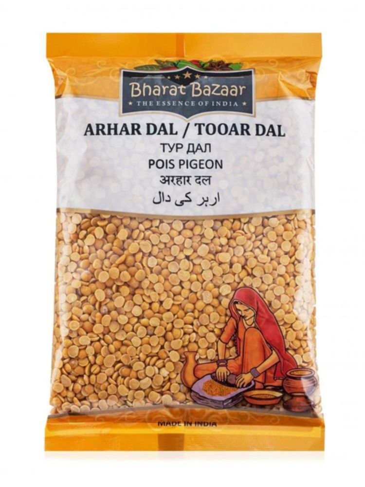 Bharat Bazaar Tooar Dal Чечевица желтая 500 г