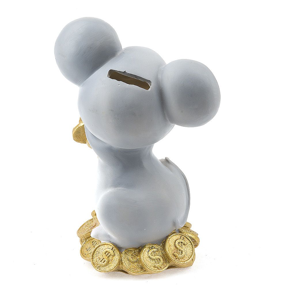 Фигурка декоративная (копилка) "Усатый мышь" 18*10*13см. (2 вида) (транспортная упаковка)