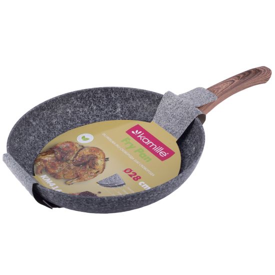 Сковорода 28 см. из алюминия Kamille KM-4163 с гранитным покрытием