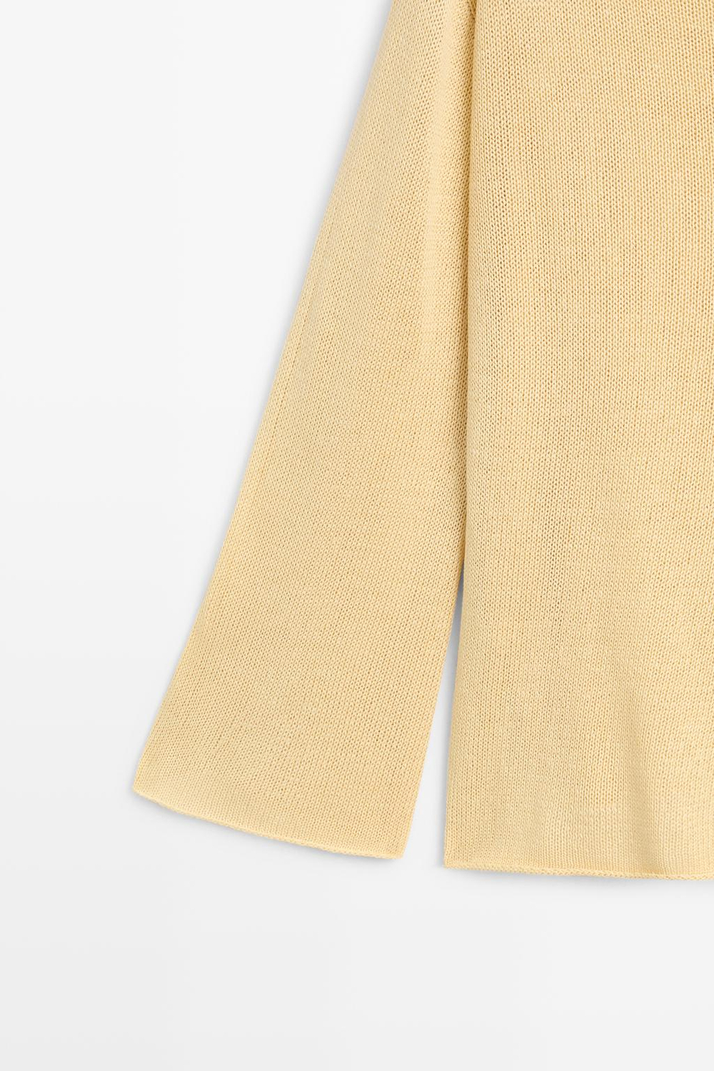 Massimo Dutti Свитер из 100% мерсеризованного хлопка, золотой