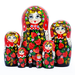 Сувенир Матрешка 210*d100мм из 7ми кукол с ягодами