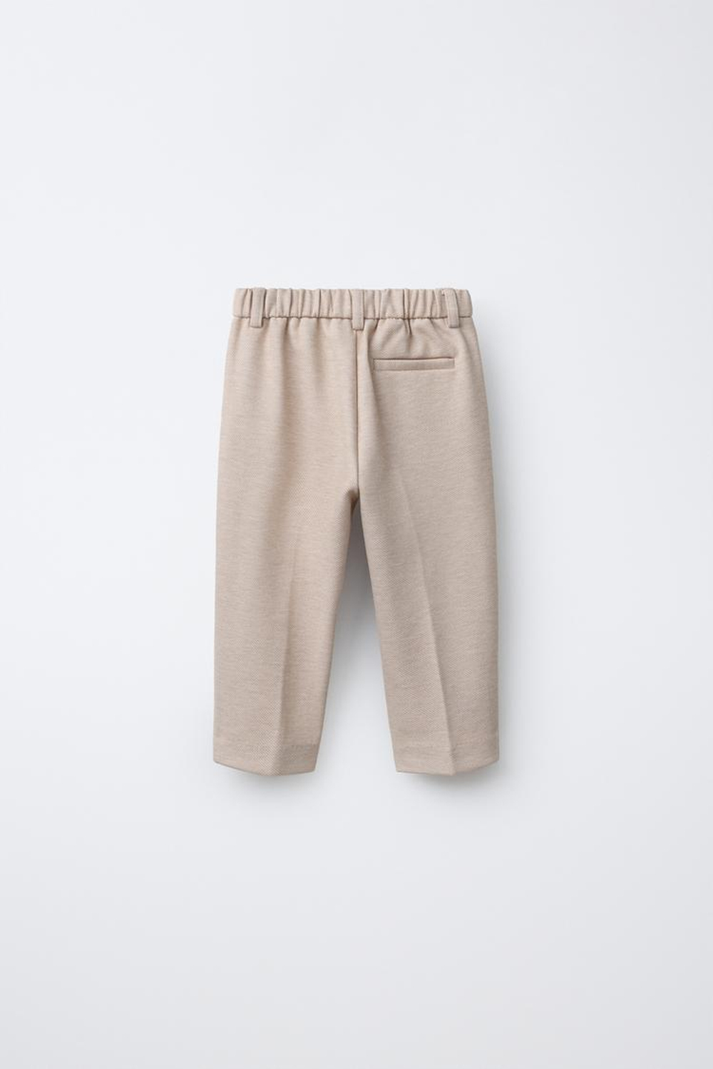 ZARA КОСТЮМНЫЕ БРЮКИ COMFORT, СВЕТЛО-БЕЖЕВЫЙ