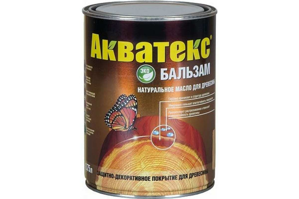 ПОКРЫТИЕ Д/ДРЕВЕСИНЫ АКВАТЕКС БАЛЬЗАМ ЭБЕНОВОЕ ДЕРЕВО 0,75Л