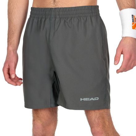 Шорты тренир. муж. HEAD Club Shorts M 811379-AN-M, р.M, 100% полиэстер, серый