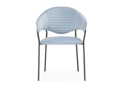 Обеденная группа Алейида белый / голубой / черный глянец