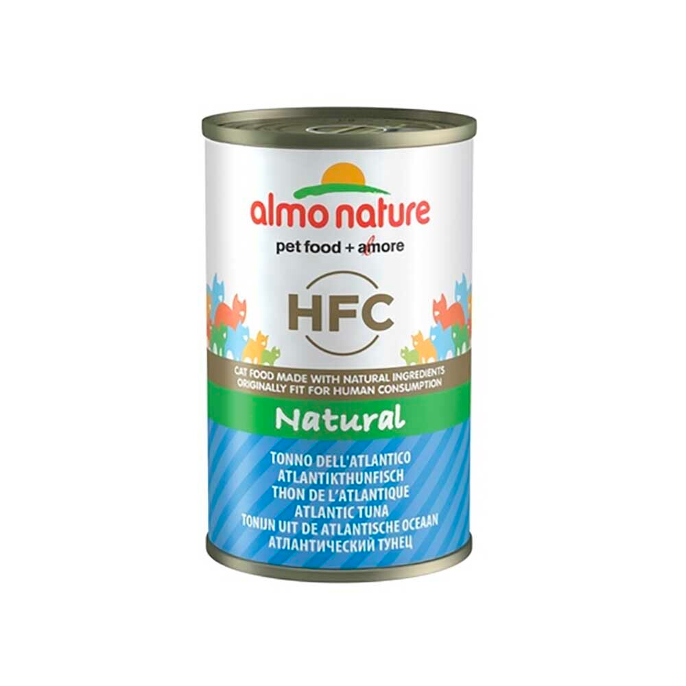 Almo Nature консервы для кошек "HFC Natural" с атлантическим тунцом (55% рыбы) (банка)