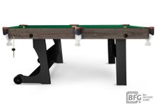 Бильярд BFG Compact Light 5 (Анкор+черный) (Пул, анкор/черный (ЛДСП), ЛДСП_16, Сукно Euro Pro 30 ш1.98м, Х/б сетка)