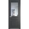 Межкомнатная дверь эмаль Profil Doors 3.5.3PD графит остеклённая