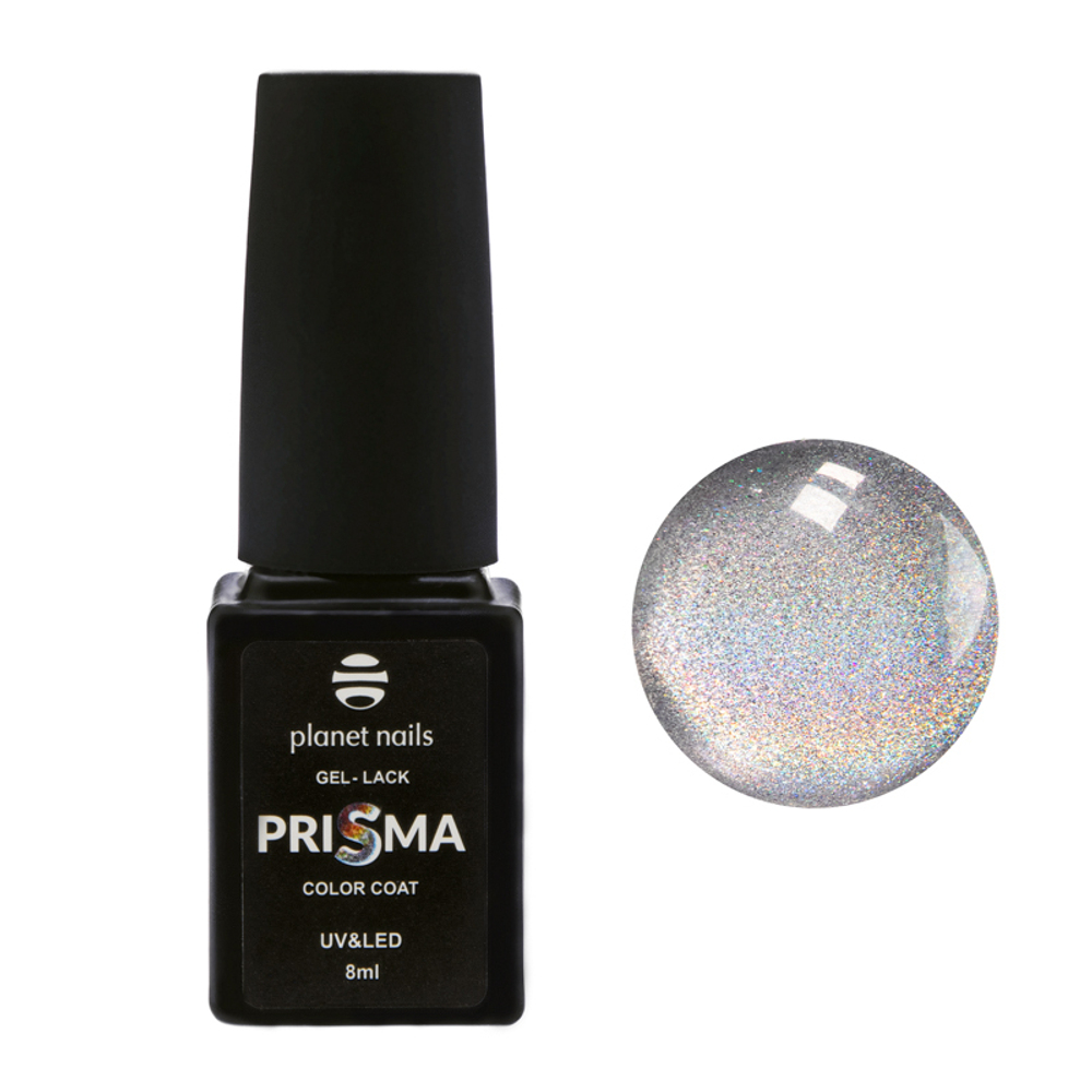 Planet Nails Гель-лак  "PRISMA" 345 Голографический кошачий глаз, 8мл